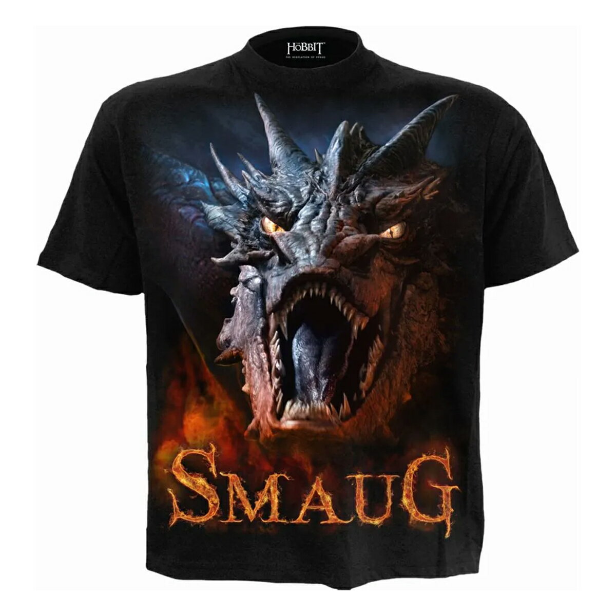 (ホビット 竜に奪われた王国) The Hobbit: The Desolation of Smaug オフィシャル商品 ユニセックス バックプリント Tシャツ 半袖 トップス 【海外通販】