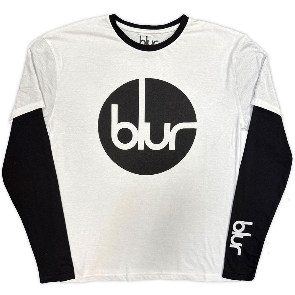 (ブラー) Blur オフィシャル商品 ユニセックス サークル ロゴ Tシャツ レイヤー 長袖 トップス 【海外通販】