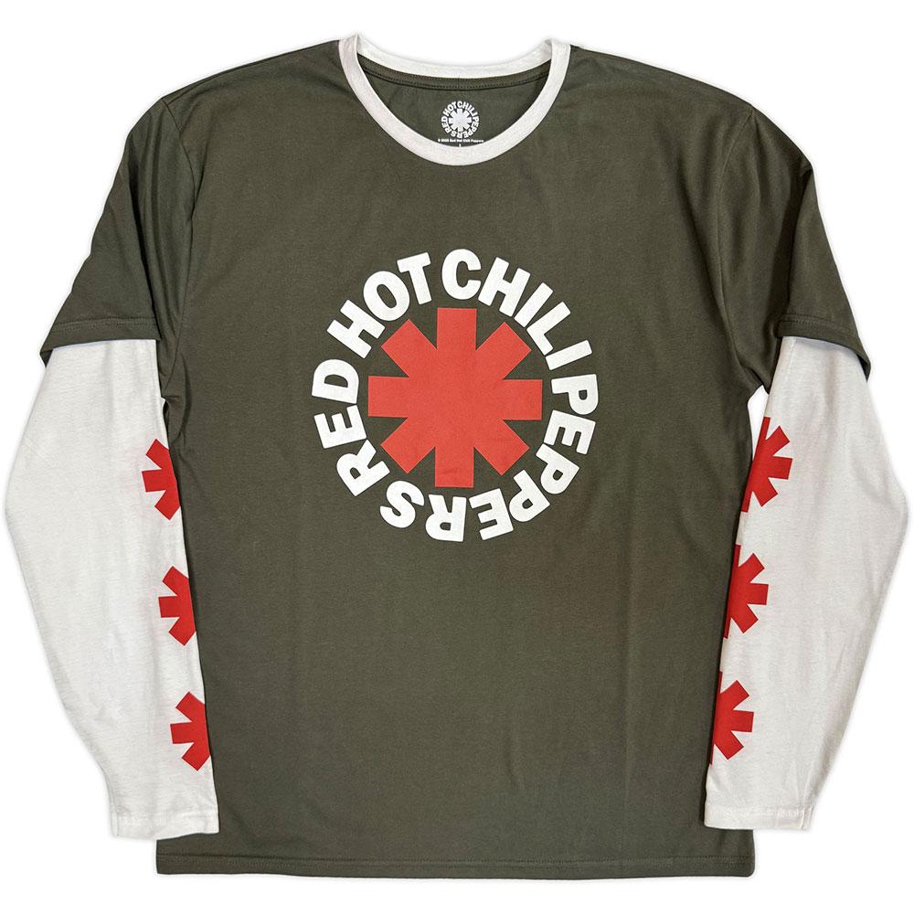 (レッド・ホット・チリ・ペッパーズ) Red Hot Chili Peppers オフィシャル商品 ユニセックス Classic Asterisk Tシャツ レイヤー 長袖 トップス 【海外通販】