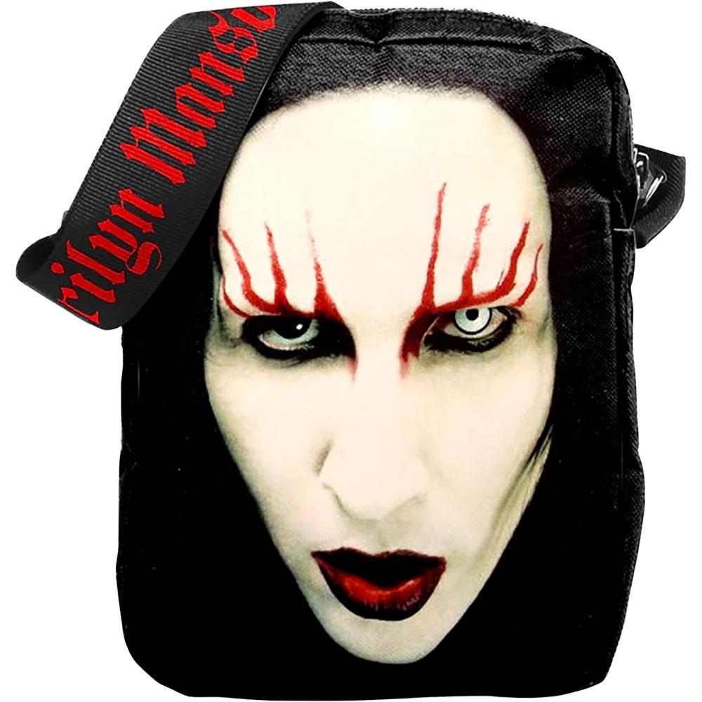 (マリリン・マンソン) Marilyn Manson オフィシャル商品 Red Lips クロスボディーバッグ ショルダーバッグ かばん 【海外通販】