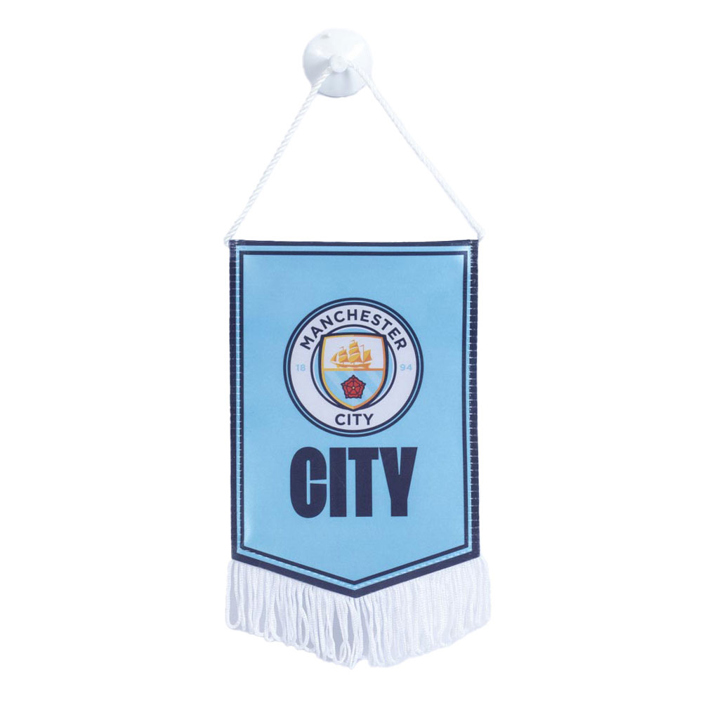 マンチェスター・シティ フットボールクラブ Manchester City FC オフィシャル商品 ミニ ペナント 飾り..