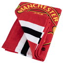 マンチェスターユナイテッド フットボールクラブ Manchester United FC オフィシャル商品 Core タオル ストライプ ビーチタオル バスタオル 【海外通販】