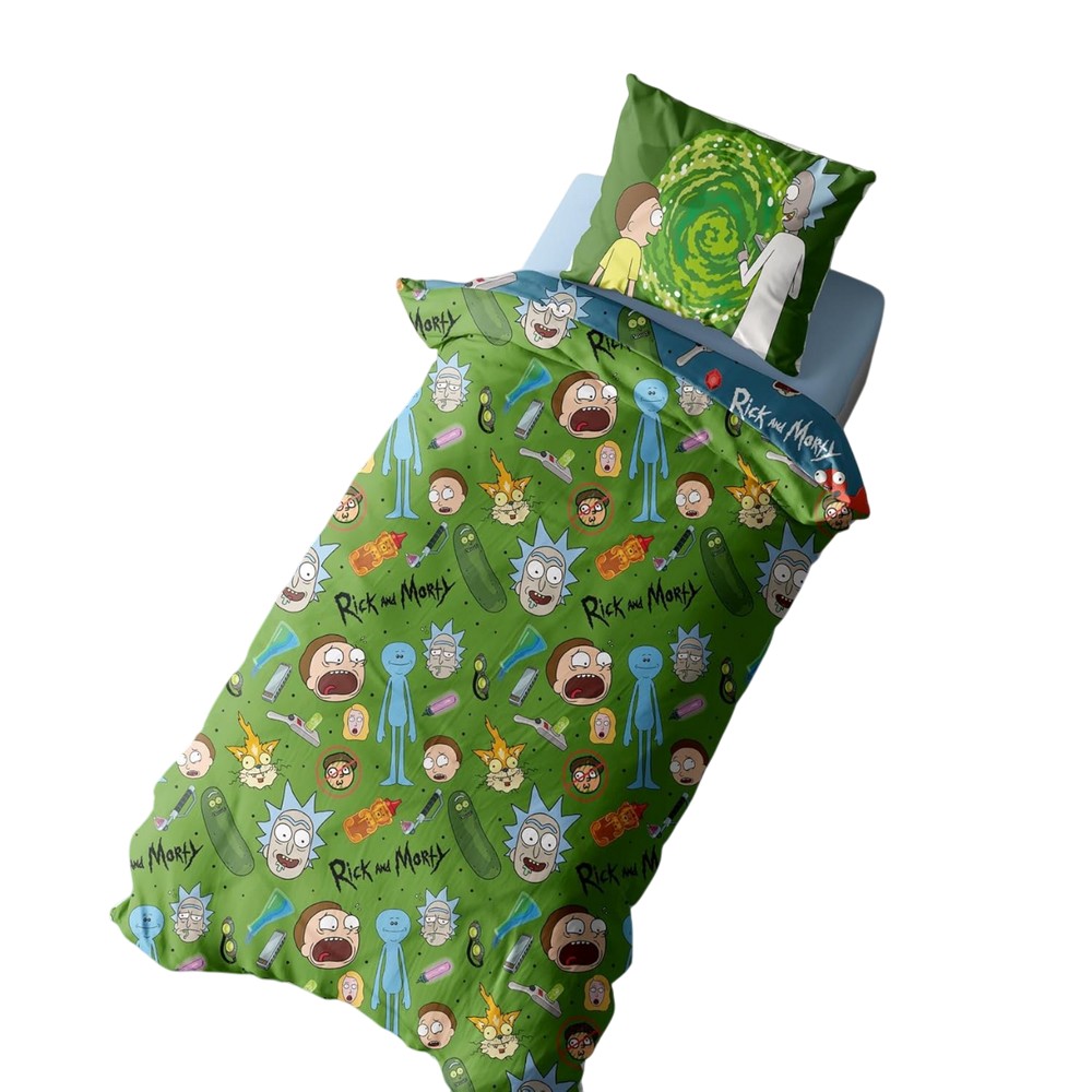 (リック・アンド・モーティ) Rick And Morty オフィシャル商品 Portals Pickle キャラクター 掛け布団カバー・枕カバーセット リバーシブル 寝具 【海外通販】 pertemba-10815215 Pertemba Japan サンプル画像3