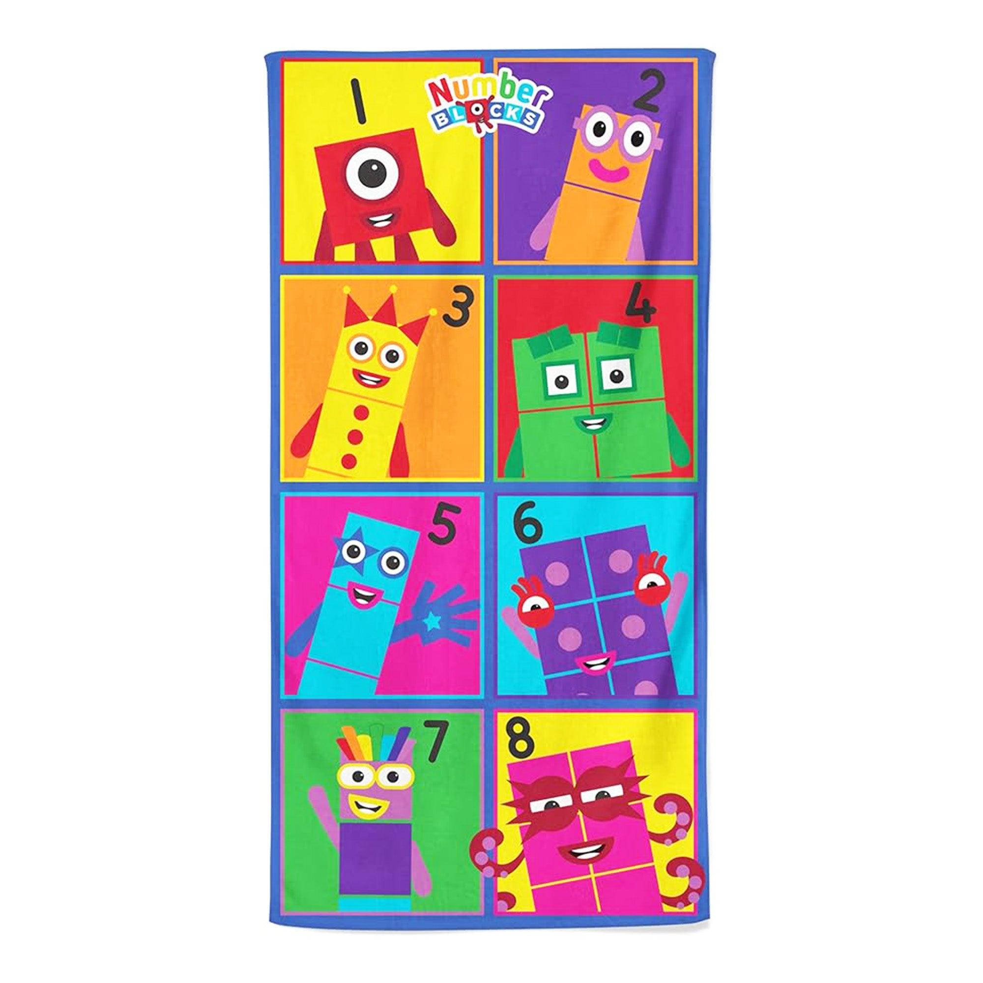 (ナンバーブロックス) Numberblocks オフィシャル商品 キッズ・子供用 キャラクター ビーチタオル バスタオル 