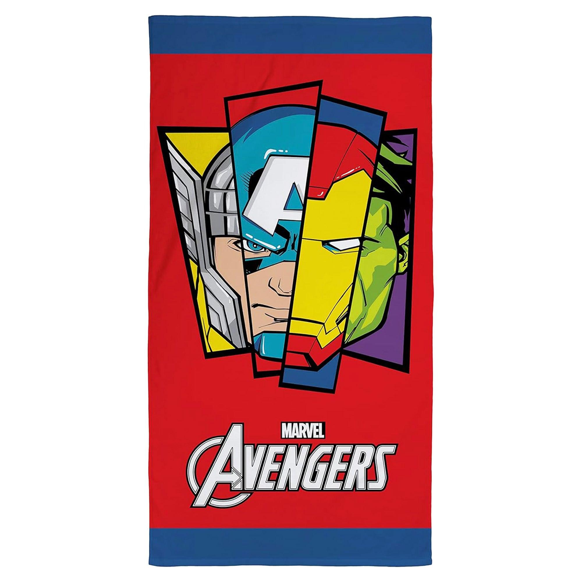 (アベンジャーズ) The Avengers オフィシャル商品 キッズ・子供用 ロゴ ビーチタオル バスタオル 【海外通販】