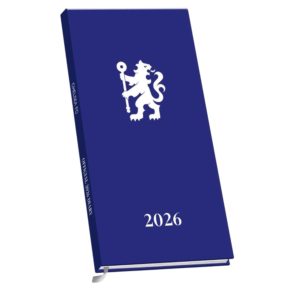 チェルシー フットボールクラブ Chelsea FC オフィシャル商品 2026 ダイアリー スリム 手帳 【海外通販】