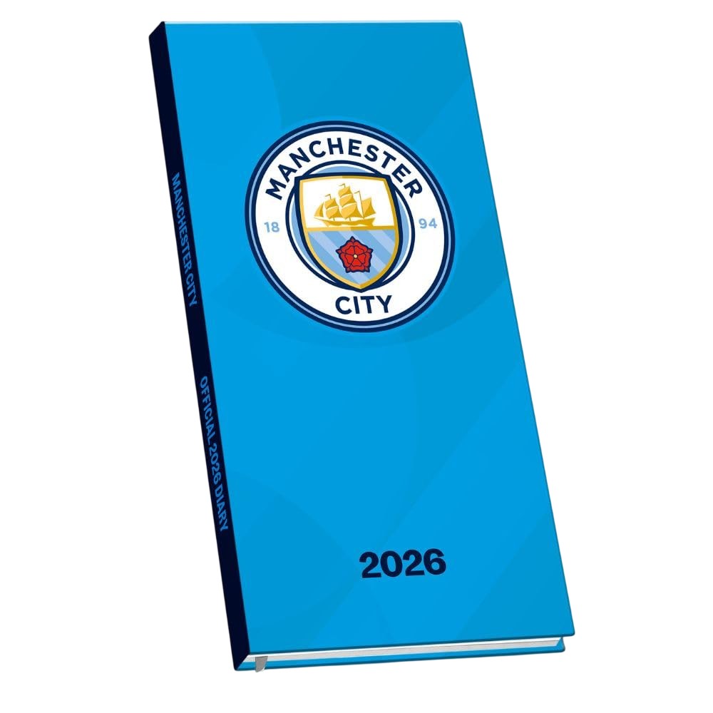 マンチェスター・シティ フットボールクラブ Manchester City FC オフィシャル商品 2026 ダイアリー スリム 手帳 【海外通販】
