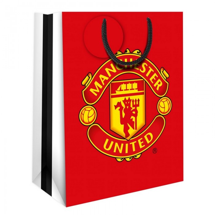 マンチェスターユナイテッド フットボールクラブ Manchester United FC オフィシャル商品 ギフトバッグ 紙袋 【海外通販】