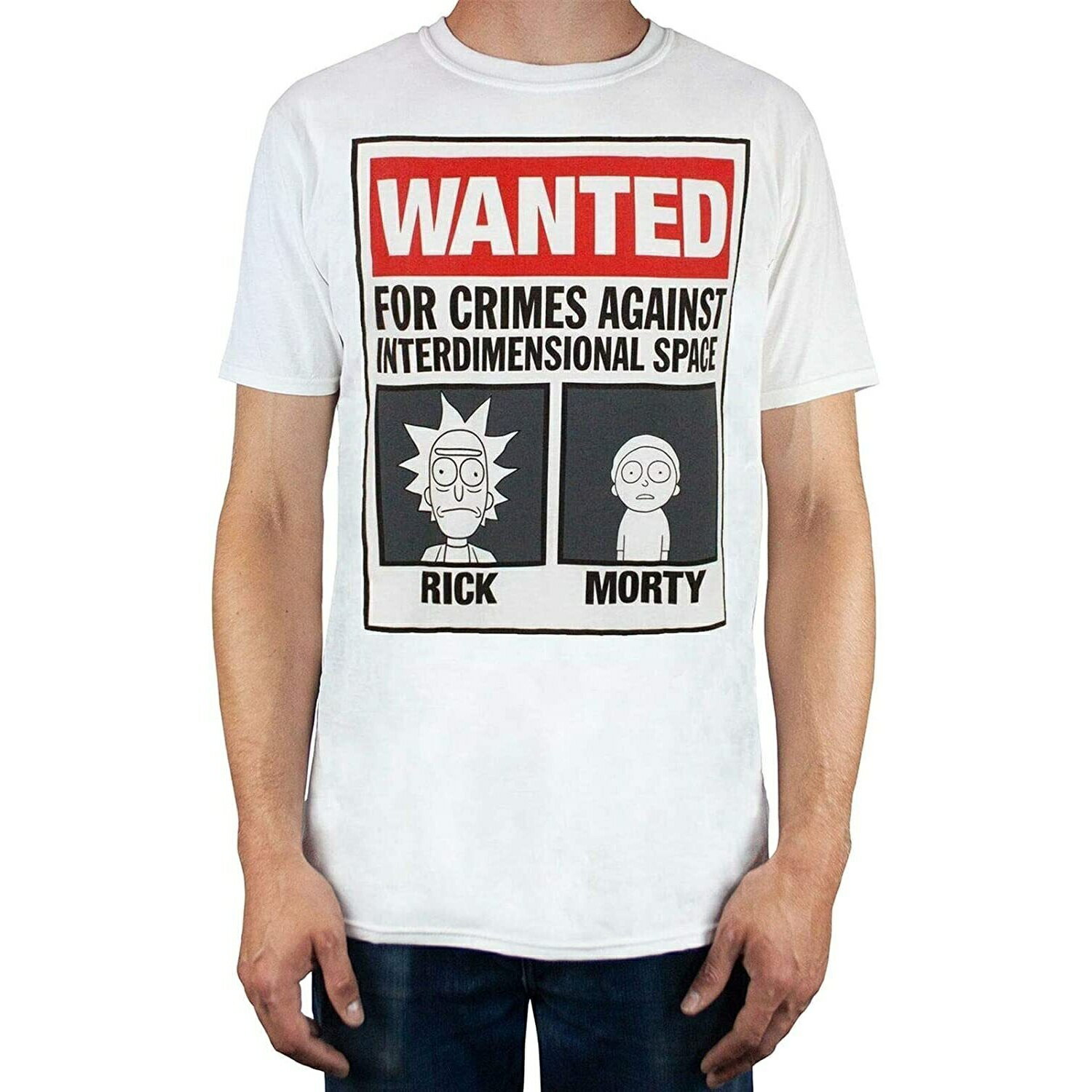 Rakuten - (リック・アンド・モーティ) Rick And Mortオフィシャル商品 メンズ Wanted Tシャツ 半袖 カットソー トップス 【海外通販】