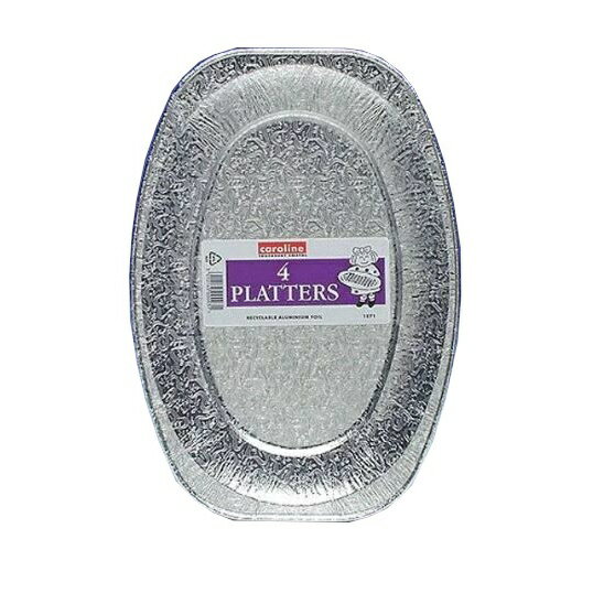 (キャロライン) Caroline ホイル サービング皿 大皿 パーティー 宴会 キッチン用品 (4枚組) 【海外通販】