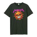 (アンプリファイド) Amplified オフィシャル商品 ユニセックス メタリカ Tシャツ Neon Sun 半袖 カットソー トップス 【海外通販】