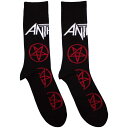(アンスラックス) Anthrax オフィシャル商品 ユニセックス Pentathrax 靴下 柄入り ソックス (1足組) 【海外通販】(4)