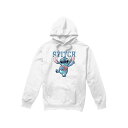 (リロ・アンド・スティッチ) Lilo & Stitch オフィシャル商品 メンズ Clutching Hearts パーカー フード付き トレーナー 【海外通販】