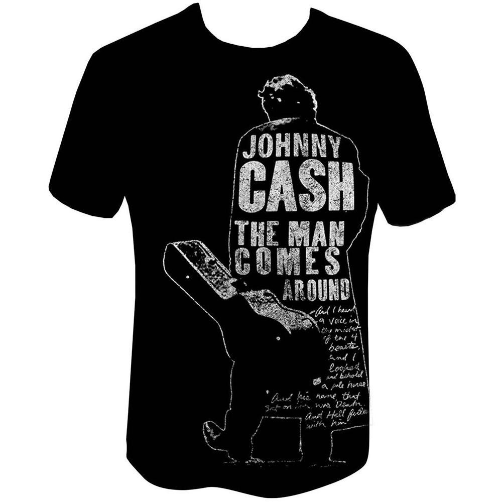 Rakuten - (ジョニー・キャッシュ) Johnny Cash オフィシャル商品 ユニセックス The Man Comes Around Tシャツ 半袖 トップス 【海外通販】