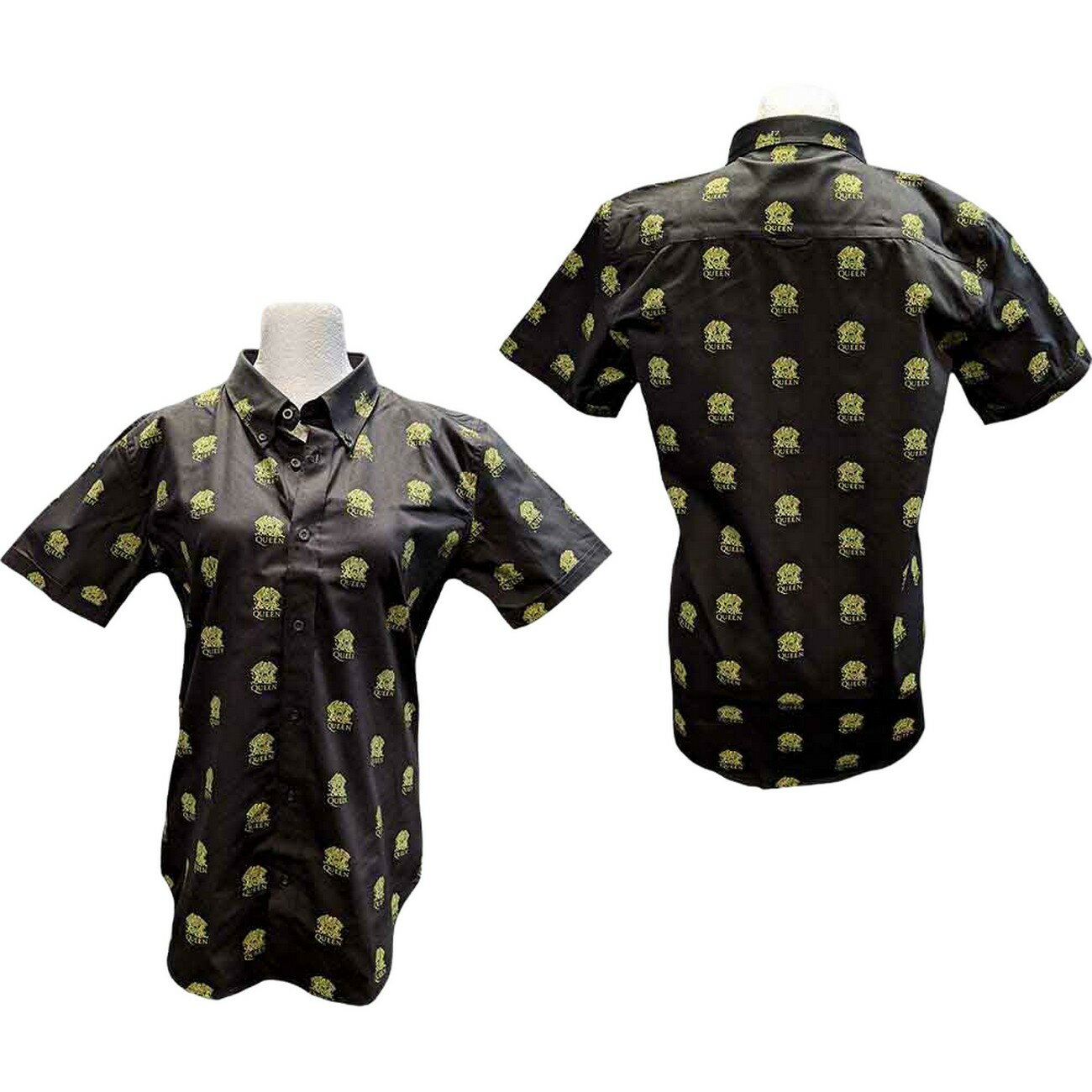 (クイーン) Queen オフィシャル商品 メンズ 全面柄 シャツ トップス 【海外通販】