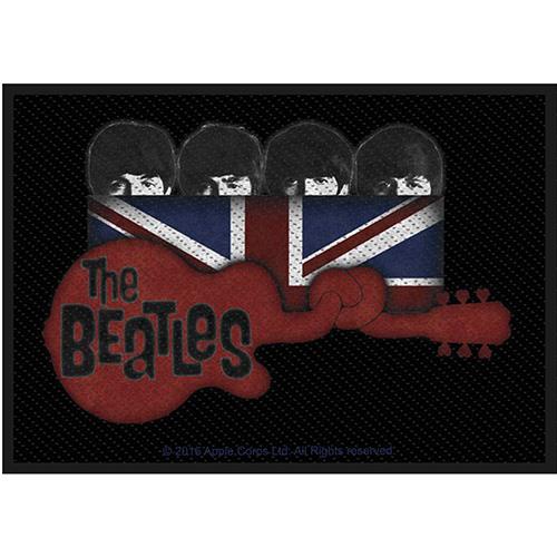 (ビートルズ) The Beatles オフィシャル商品 Guitar & Flag ワッペン パッチ 【海外通販】