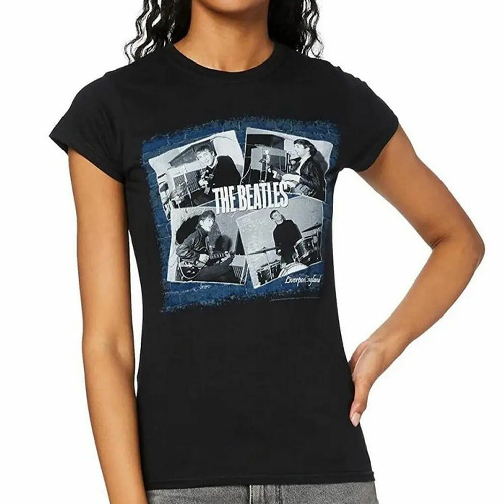 (ビートルズ) The Beatles オフィシャル商品 レディース At The Cavern Tシャツ バックプリント 半袖 トップス 