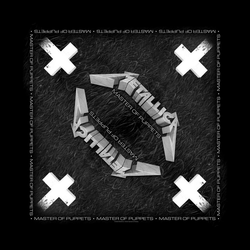 (メタリカ) Metallica オフィシャル商品 ユニセックス Master Of Puppets バンダナ スカーフ ハンカチ 【海外通販】