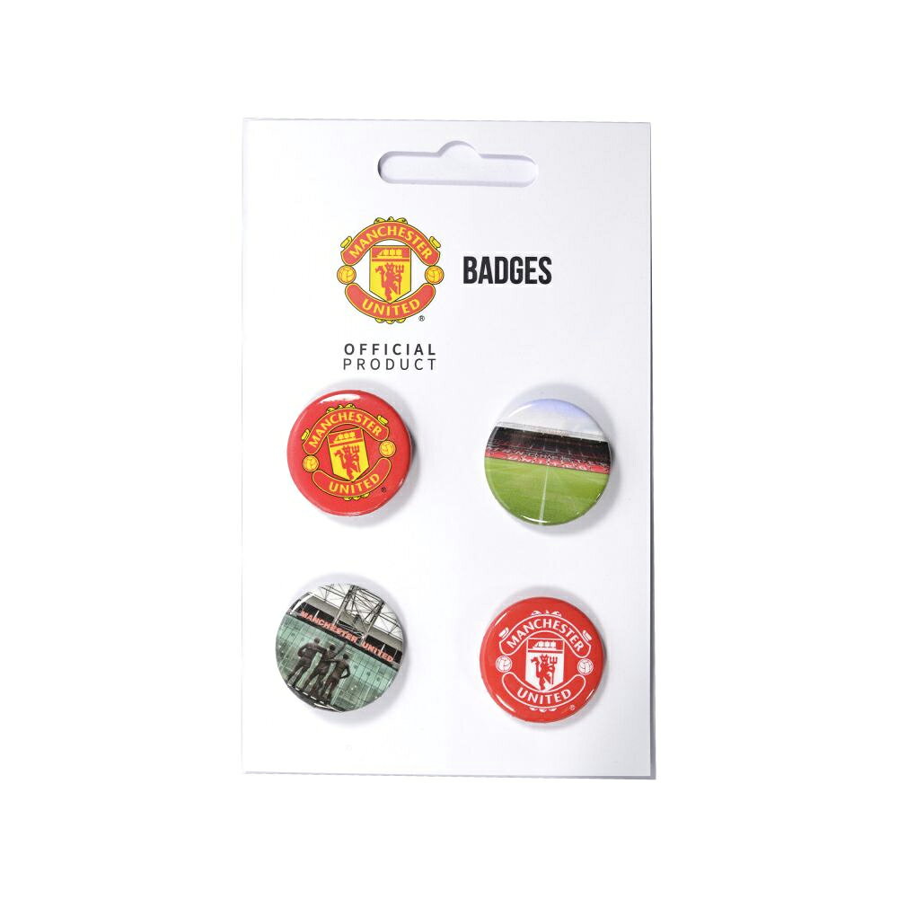 �ޥ������������ʥ��ƥå� �եåȥܡ��륯��� Manchester United FC ���ե�����뾦�� Logo ���������� �Хå� ���å� (4����) ��...