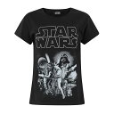 (スター・ウォーズ) Star Wars オフィシャル商品 キッズ・子供 ガールズ Tシャツ クラシック キャラクター 半袖 トップス 【海外通販】