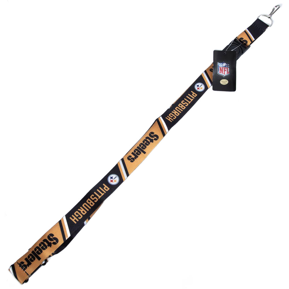 (ピッツバーグ・スティーラーズ) Pittsburgh Steelers オフィシャル商品 ランヤード ネックストラップ 【海外通販】