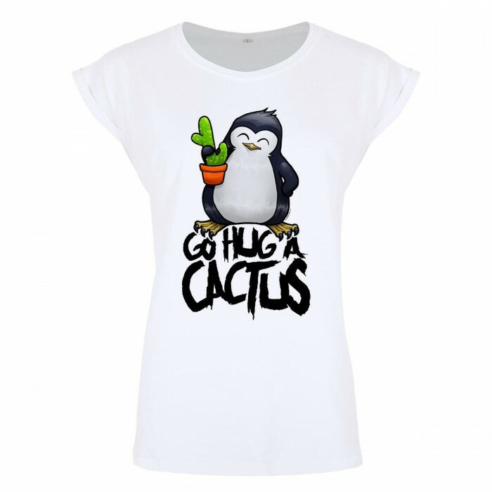 (サイコ・ペンギン) Psycho Penguin オフィシャル商品 レディース Go Hug A Cactus 半袖 キャラクター Tシャツ 【楽天海外直送】