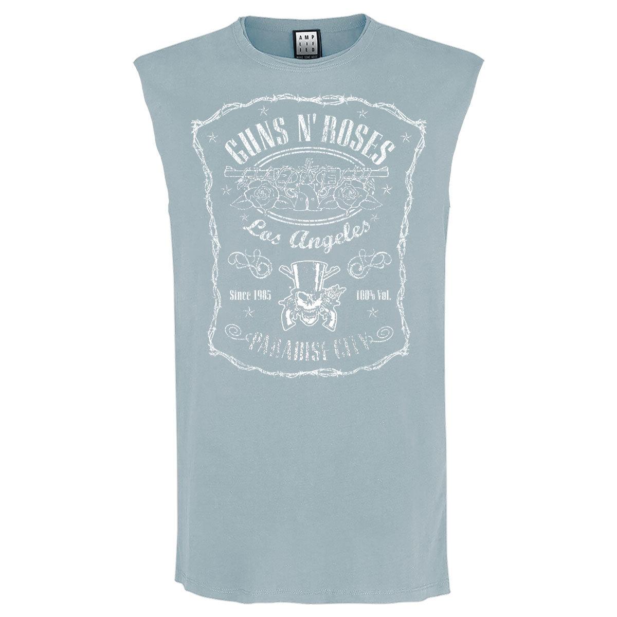(アンプリファイド) Amplified オフィシャル商品 メンズ ガンズ・アンド・ローゼズ Tシャツ Paradise City ノースリーブ タンクトップ トップス 【海外通販】