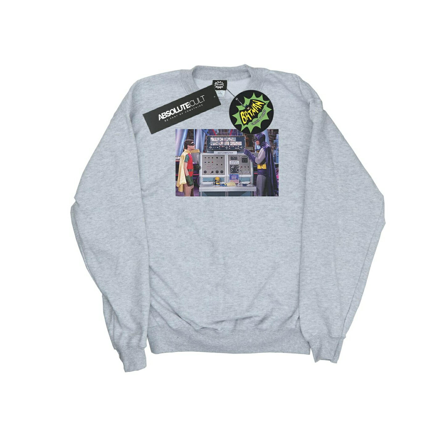 (DCコミックス) DC Comics バットマン オフィシャル商品 キッズ・子供用 バットコンピューター 長袖 スウェットシャツ トレーナー 【海外通販】