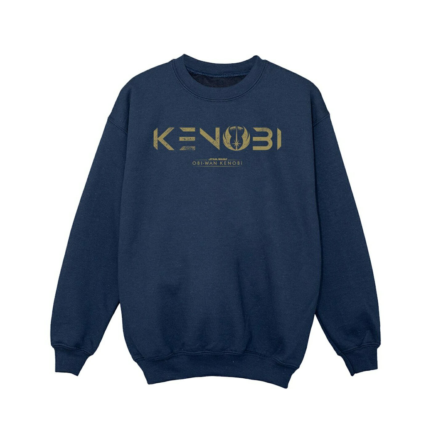 (スター・ウォーズ) Star Wars オフィシャル商品 キッズ・子供用 オビ＝ワン・ケノービ ロゴ 長袖 スウェットシャツ トレーナー 女の子 【海外通販】