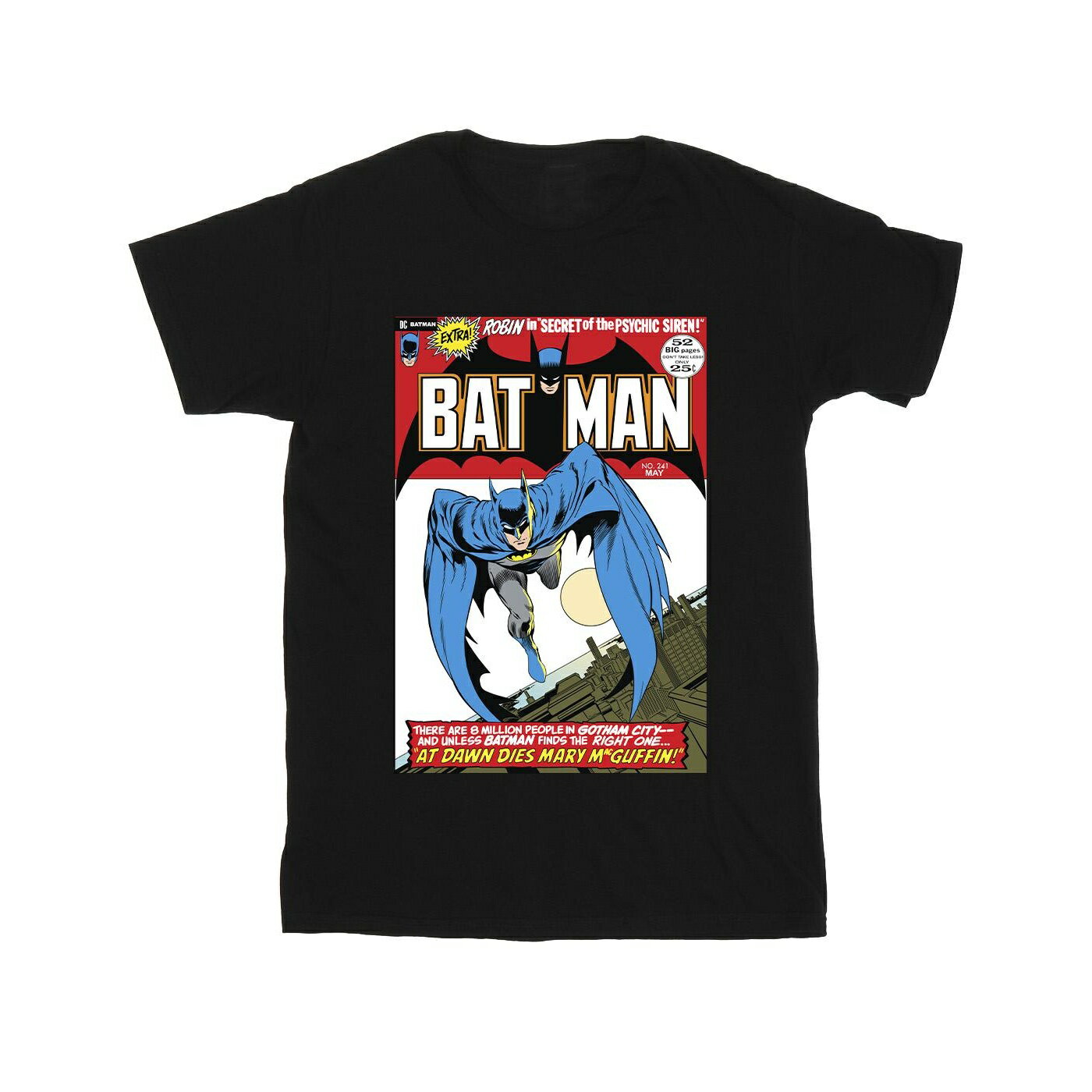 (バットマン) Batman オフィシャル商品 メンズ アメコミカバー 半袖 Tシャツ トップス 【海外通販】