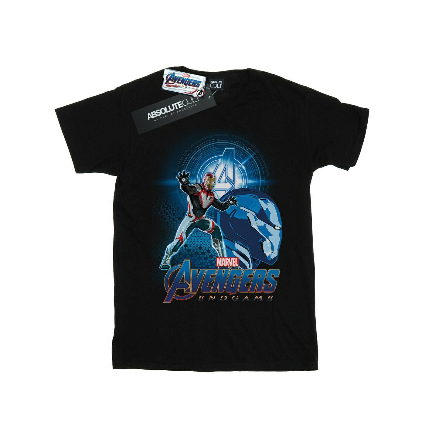 (マーベル) Marvel アベンジャーズ エンドゲーム オフィシャル商品 キッズ・子供用 アイアンマン コットン 半袖 Tシャツ トップス 女の子 【海外通販】