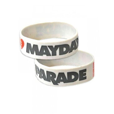 メイデー・パレード Mayday Parade オフィシャル商品 ロゴ シリコン リストバンド ブレスレット (1個) 【楽天海外直送】