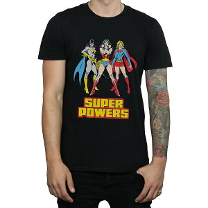 (DCスーパーヒーロー・ガールズ) DC Super Hero Girls オフィシャル商品 メンズ Super Power ワンダーウーマン グループ Tシャツ コットン 半袖 トップス 【海外通販】
