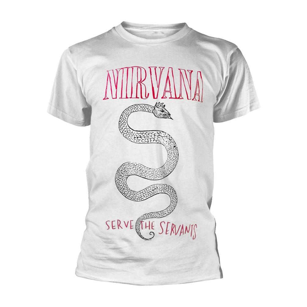 (ニルヴァーナ) Nirvana オフィシャル商品 ユニセックス Serve The Servants Serpent Tシャツ 半袖 トップス 