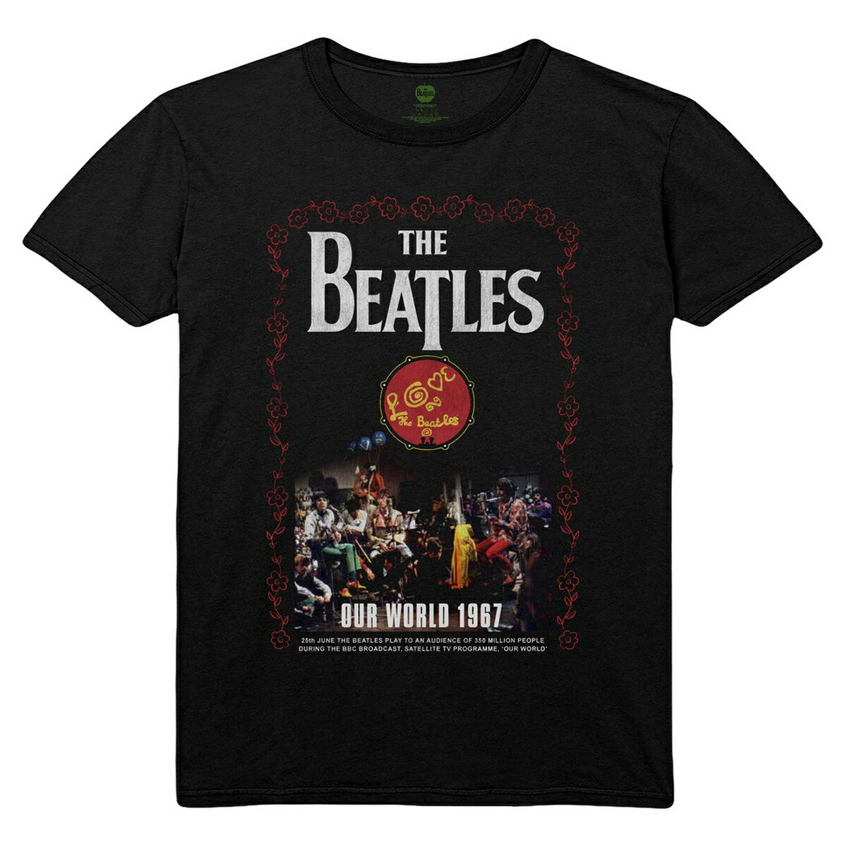 (ザ ビートルズ) The Beatles オフィシャル商品 ユニセックス Our World 1967 Tシャツ コットン 半袖 トップス 【海外通販】