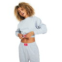 (シックシルク) SikSilk レディース クロップド丈 長袖 スウェットシャツ トレーナー 【海外通販】