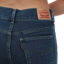 (リーバイス) Levis レディース レザーパッチ スリットヘム シェーピング スキニージーンズ スキニーデニム 【海外通販】