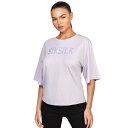(シックシルク) SikSilk レディース Varsity クロップド丈 Tシャツ クロップドトップ カットソー 【海外通販】