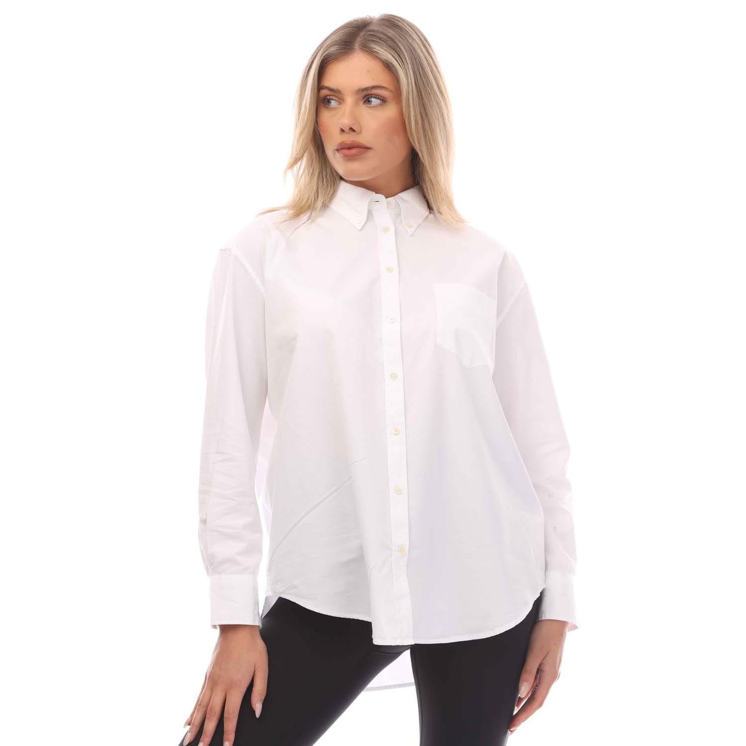 Long-Sleeved - (ガント) Gant レディース Luxury ポプリン リラックスフィット 長袖シャツ トップス 【海外通販】