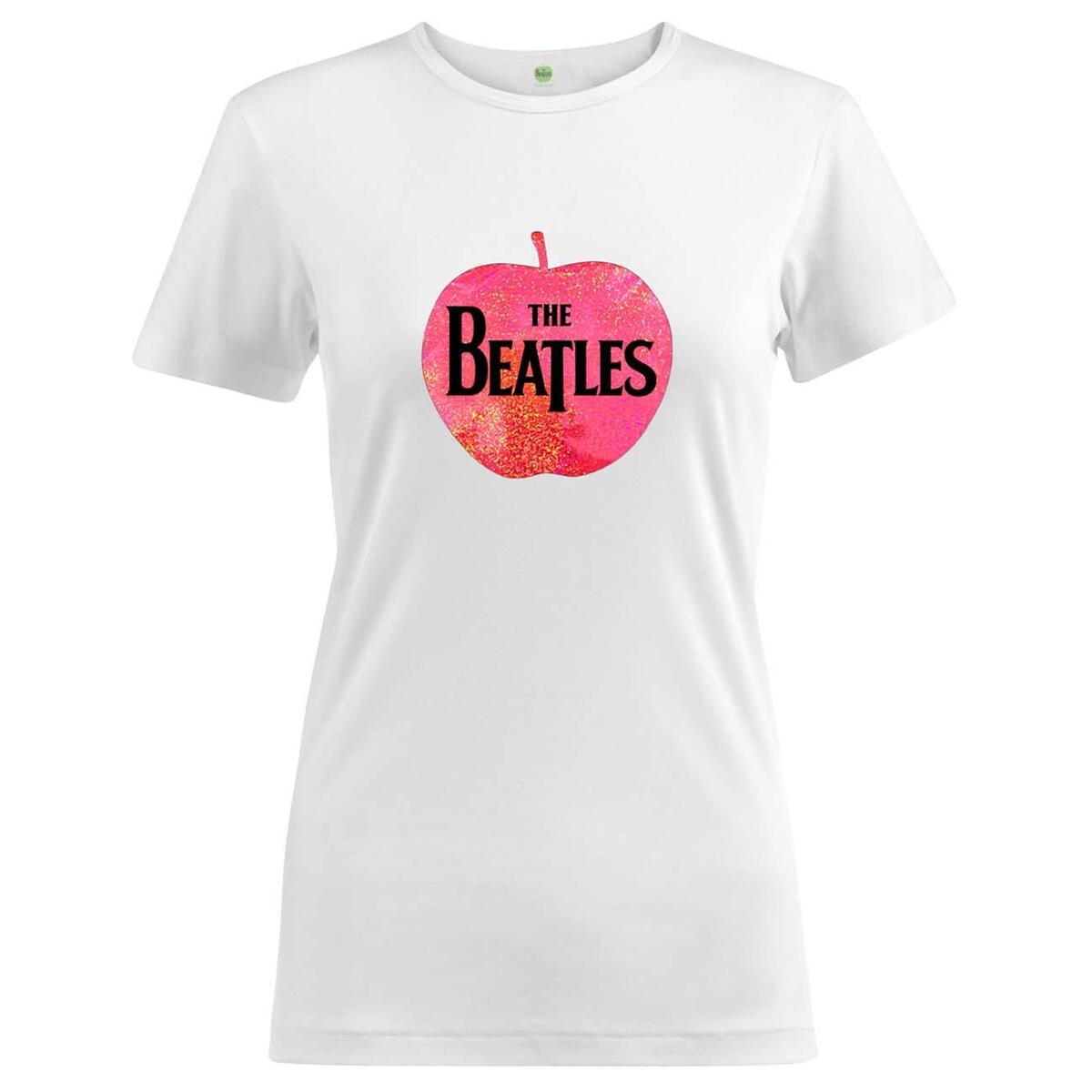 (ビートルズ) The Beatles オフィシャル商品 レディース Apple Tシャツ ロゴ 半袖 トップス 【海外通販】