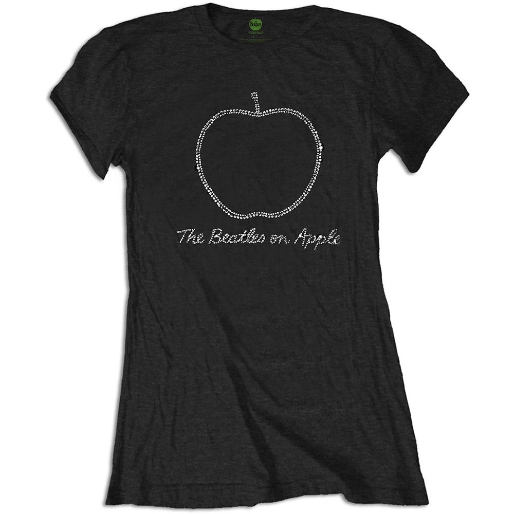 (ビートルズ) The Beatles オフィシャル商品 レディース On Apple Diamante Tシャツ 半袖 トップス 【海外通販】