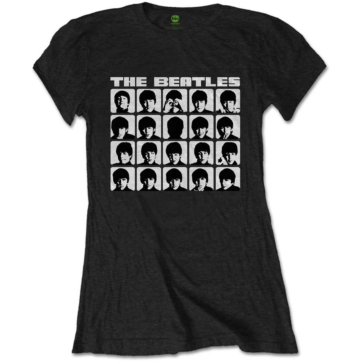 (ビートルズ) The Beatles オフィシャル商品 レディース Hard Days Night Faces Tシャツ 半袖 トップス 【海外通販】