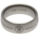 チェルシー フットボールクラブ Chelsea FC オフィシャル商品 スーパー チタニウム リング 指輪 アクセサリー 【海外通販】