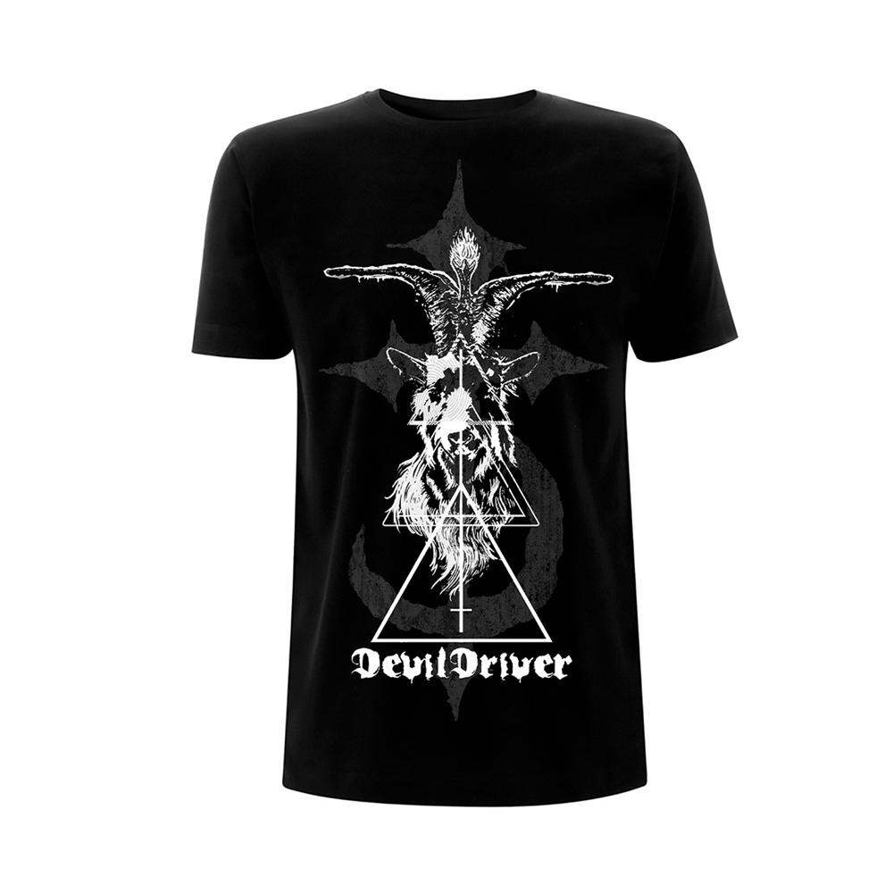 (デヴィルドライヴァー) DevilDriver オフィシャル商品 ユニセックス Baphomet Tシャツ 半袖 トップス 【海外通販】