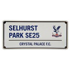 クリスタル・パレスFC フットボールクラブ Crystal Palace FC オフィシャル商品 Selhurst Park SE25 メタルプレート ブリキサイン 【海外通販】