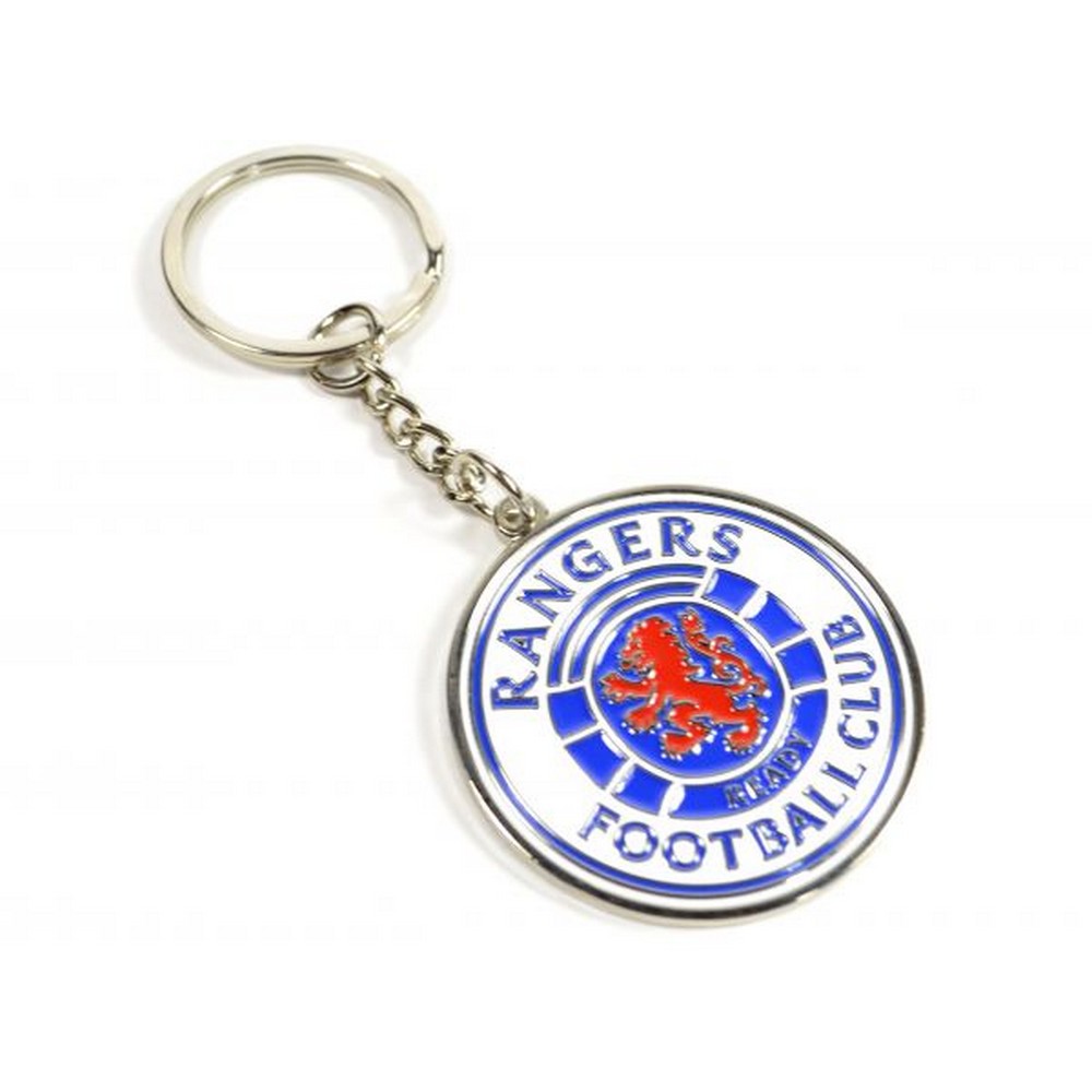 レンジャーズ フットボールクラブ Rangers FC オフィシャル商品 クレスト キーリング キーホルダー 【海外通販】