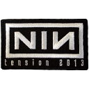 (ナイン・インチ・ネイルズ) Nine Inch Nails オフィシャル商品 Tension 2013 ワッペン 織地 アイロン接着 パッチ 【海外通販】