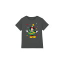 (ディズニー) Disney オフィシャル商品 キッズ・子供 ミッキーマウス Tシャツ クリスマスツリー 半袖 トップス 【海外通販】