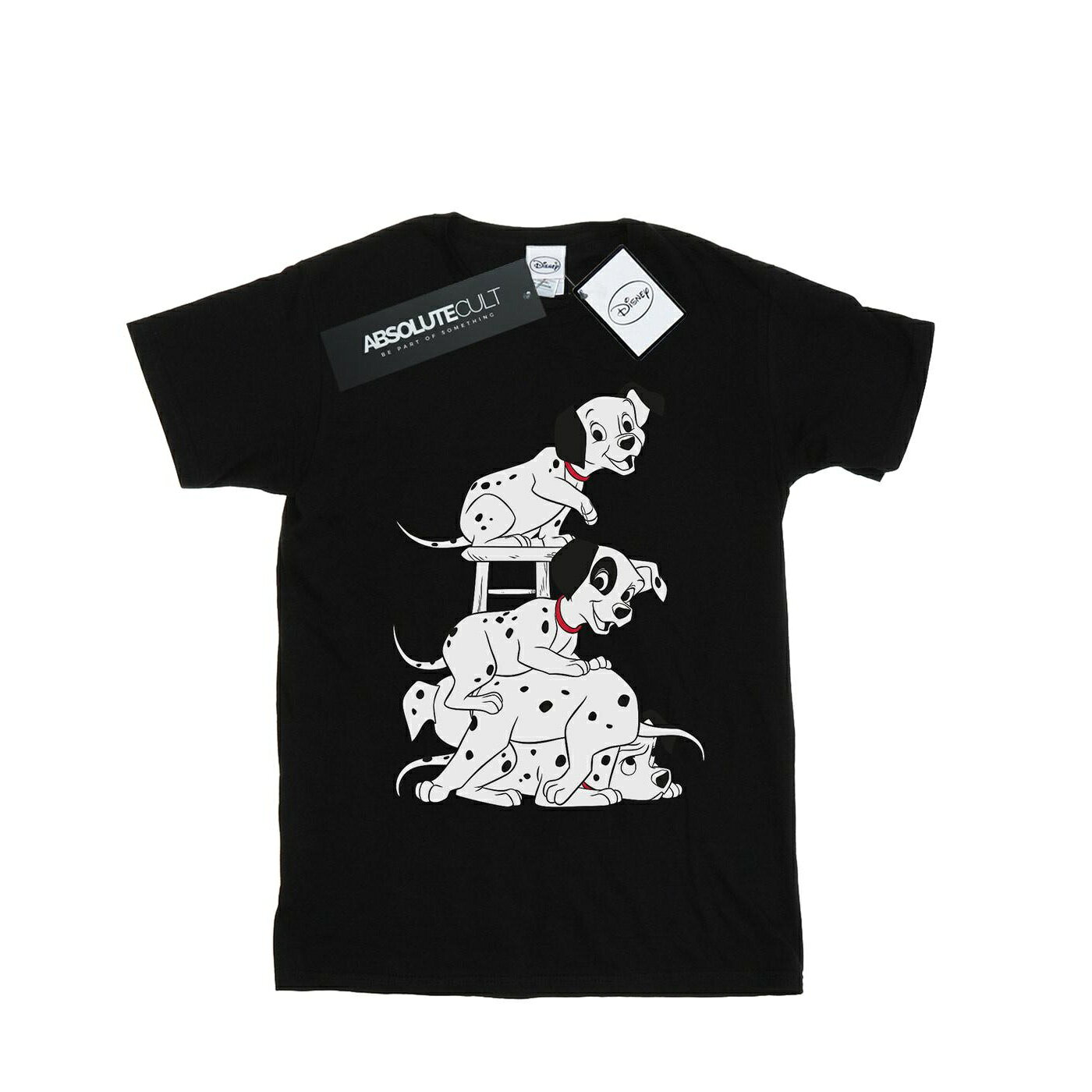 (101匹わんちゃん) 101 Dalmatians オフィシャル商品 レディース Chair Tシャツ ボーイフレンド 半袖 トップス 