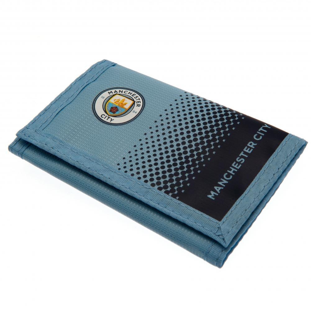 マンチェスター・シティ フットボールクラブ Manchester City FC オフィシャル商品 メンズ 面ファスナー ナイロン 財布 ウォレット 【海外通販】